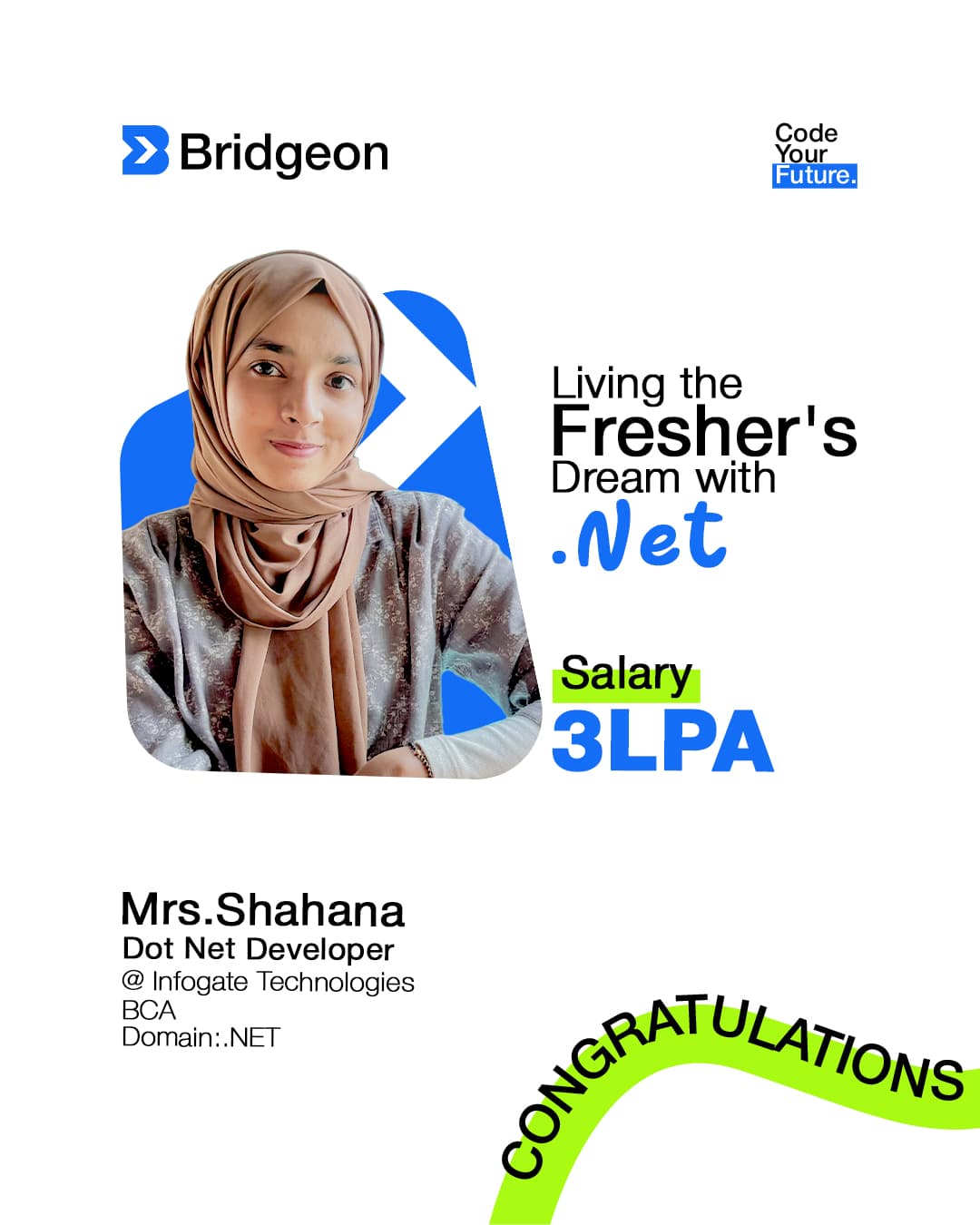 Shahana — Placed at Bridgeon